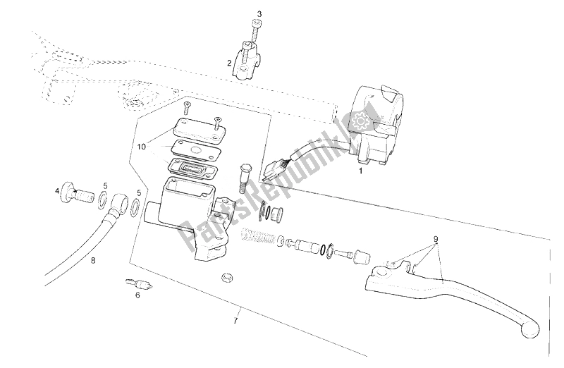 Toutes les pièces pour le Commandes Lh du Derbi Rambla 300 E3 2010