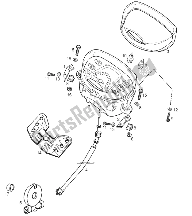 Todas las partes para Instrumentos de Derbi Variant Revolution E1 50 2003