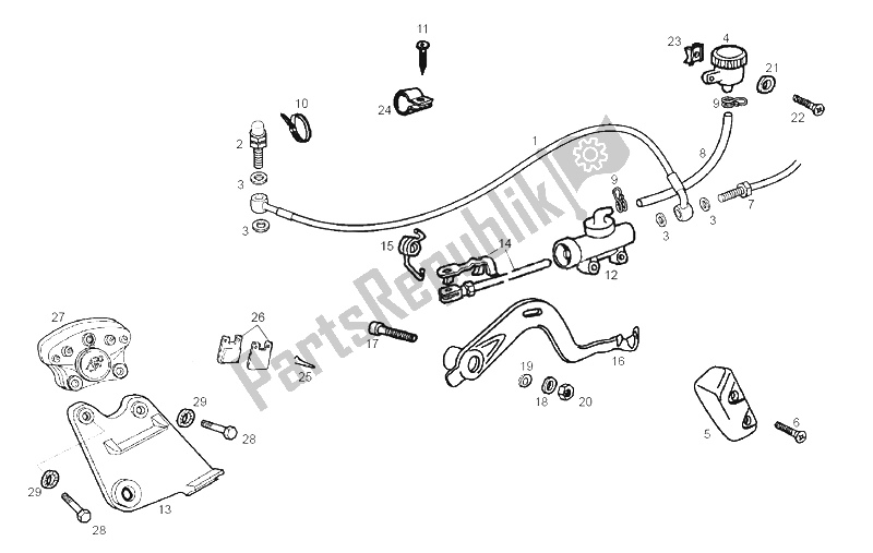 Todas las partes para Freno Trasero de Derbi Senda 50 SM DRD Racing LTD Edition E2 2 Edicion 2005