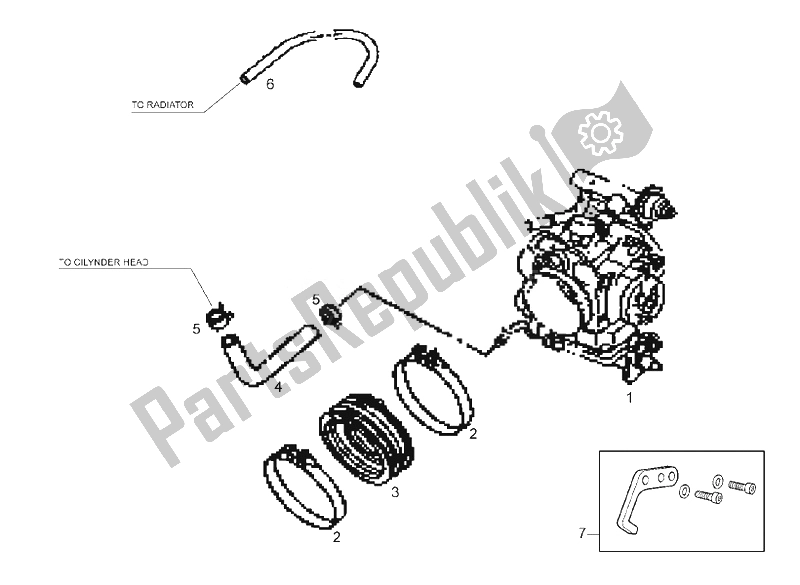 All parts for the Manifold of the Derbi Mulhacen 659 E3 2008
