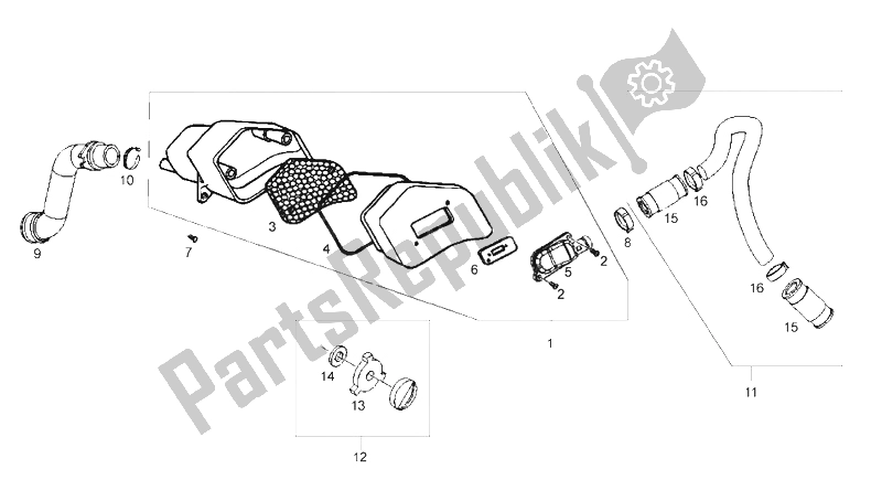 All parts for the Secondary Air of the Derbi Boulevard 50 CC 2T E2 2009