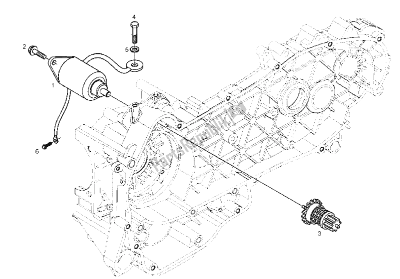 Todas las partes para Motor De Arranque de Derbi Boulevard 125 CC 4T E3 2008