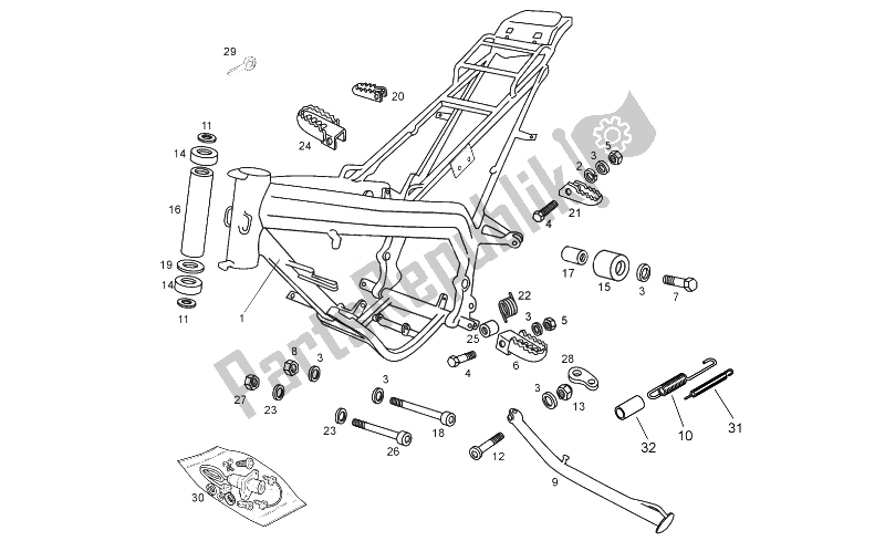 Toutes les pièces pour le Cadre du Derbi Senda R DRD X Treme 50 2T E2 2014