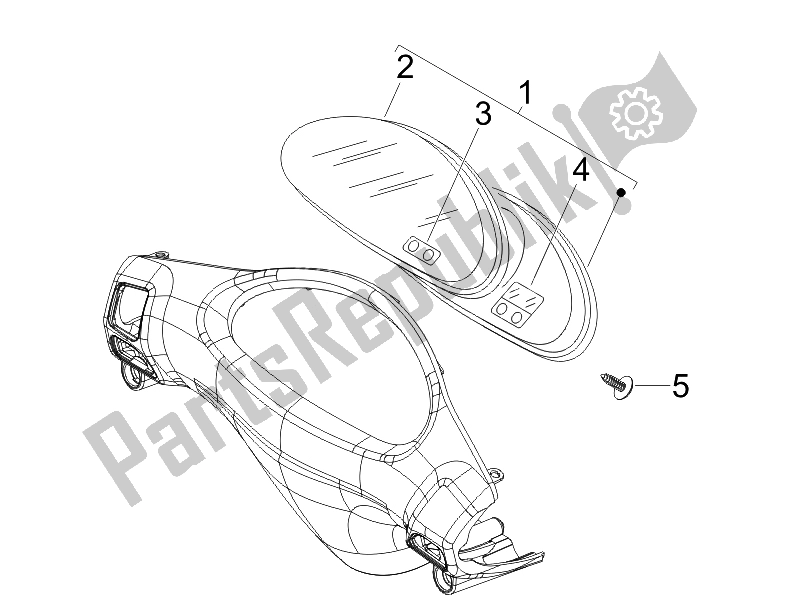 Toutes les pièces pour le Compteur De Vitesse du Derbi Boulevard 125 CC 4T E3 2008