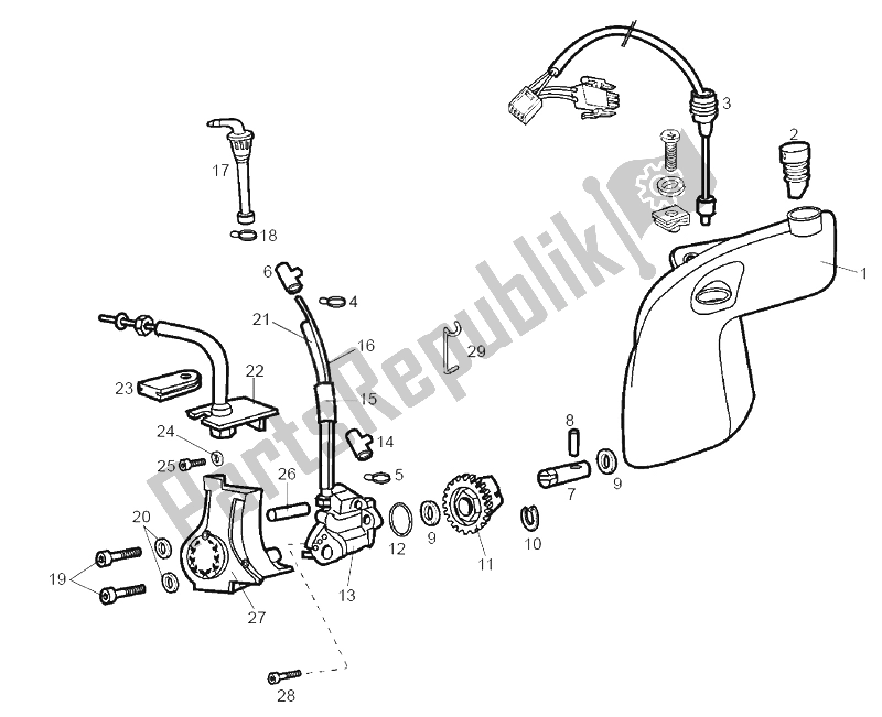 Todas las partes para Bomba De Aceite de Derbi Senda 50 SM Racer 2002