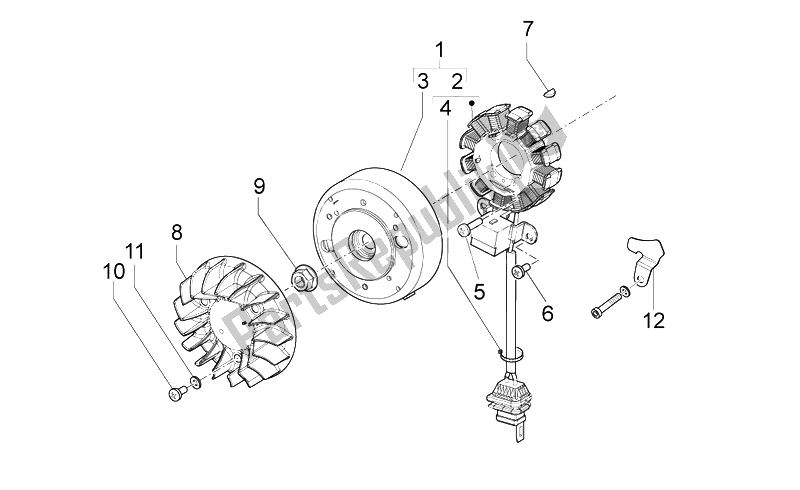 Toutes les pièces pour le Cdi Magneto Assy du Derbi Variant Sport 50 2T 2012