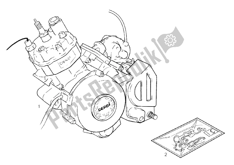 All parts for the Engine of the Derbi Senda 50 SM X Trem 2A Edicion 2002
