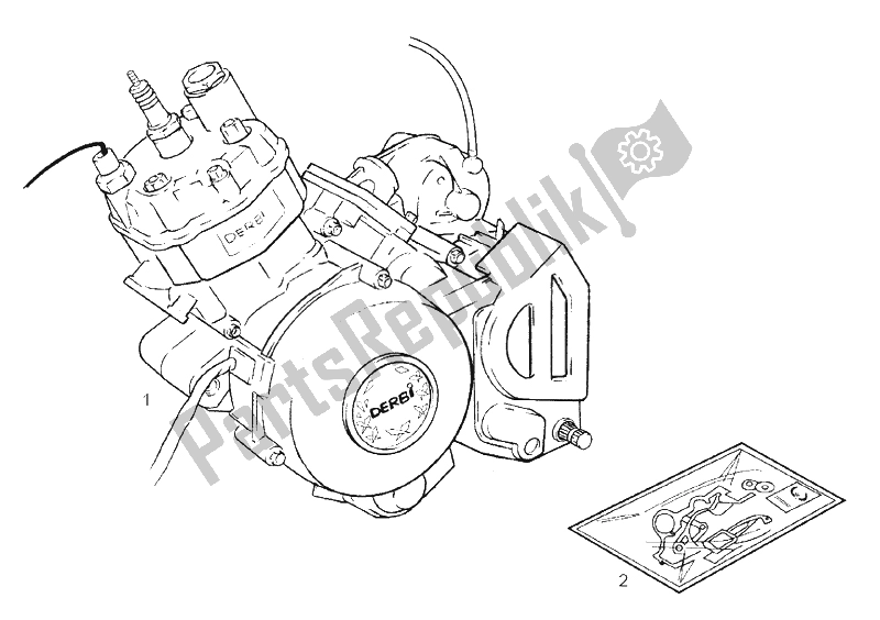 Todas las partes para Motor de Derbi Senda 50 SM X Trem 2A Edicion 2002