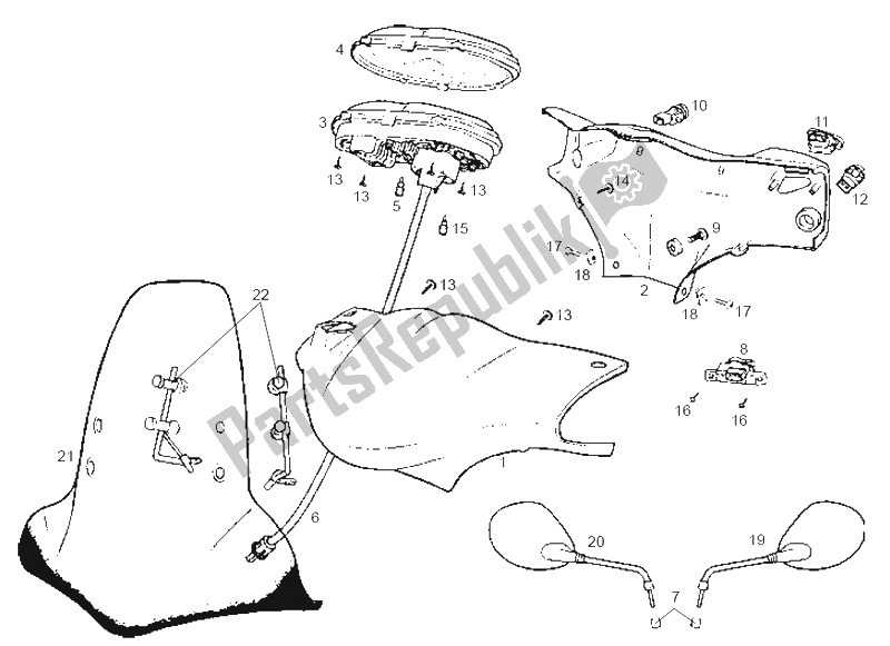 Toutes les pièces pour le Instruments du Derbi Atlantis Bullet 1A Edicion 50 2003