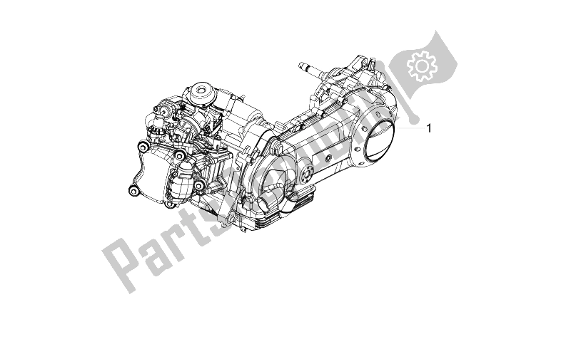 Todas las partes para Motor de Derbi Variant Sport 125 4T E3 2012