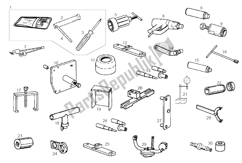 Toutes les pièces pour le Accessoires du Derbi Atlantis Red Bullet E1 50 2003