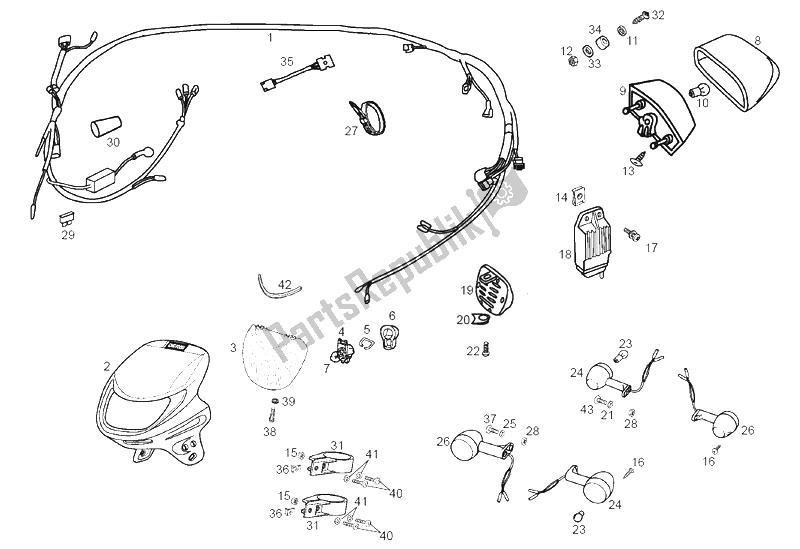 Toutes les pièces pour le Système électrique du Derbi Senda 50 SM X Race E2 4 Edicion 2006