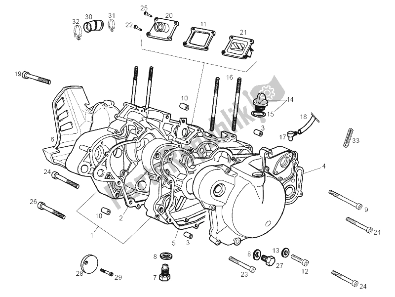 Todas las partes para Carters de Derbi GPR 50 Replica R E2 3 VER 2006