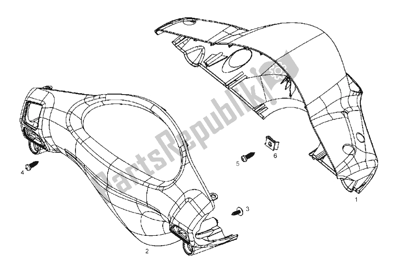 Todas las partes para Soporte De Faros de Derbi Boulevard 50 CC 4T E2 25 KMH 2009