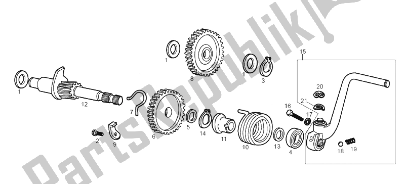 Toutes les pièces pour le Ensemble De Démarrage du Derbi Senda 50 HYP DRD EVO E2 LTD Edition 2008