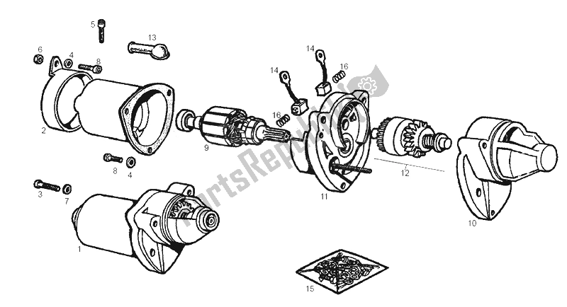 Todas las partes para Montaje De Arranque de Derbi GPR 50 Racing 2A Edicion 2002