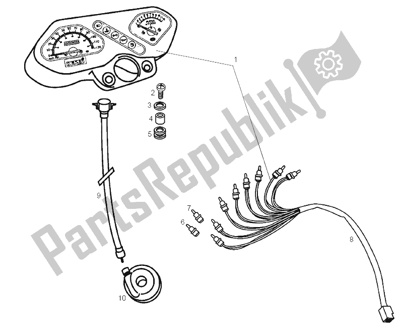 Toutes les pièces pour le Instruments du Derbi Senda 50 SM X Trem E2 2004