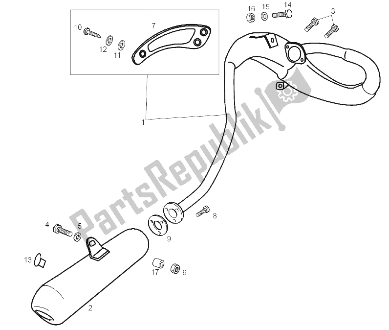 Toutes les pièces pour le Unité D'échappement du Derbi Senda 50 SM DRD Racing LTD Edition E2 2007