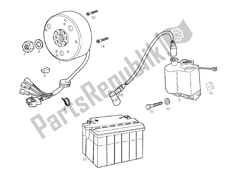 Alle onderdelen voor de Cdi Magneto Assy van de Derbi Senda 50 SM X Race E2 2A Edicion 2004