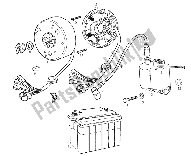 Todas las partes para Cdi Magneto Assy de Derbi Senda 50 SM Black DRD Edition 2005