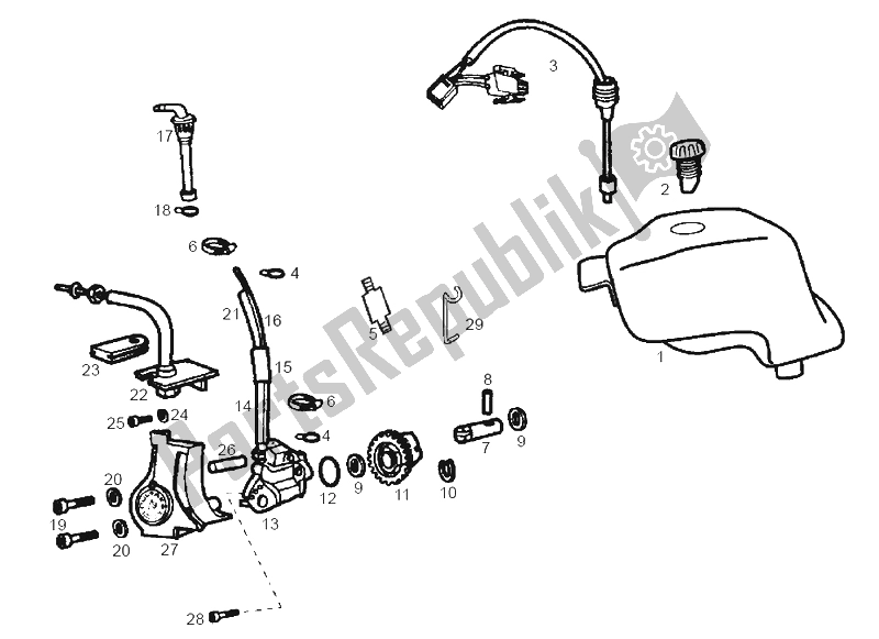 Todas las partes para Bomba De Aceite de Derbi Senda 50 SM X Trem 2A Edicion 2003