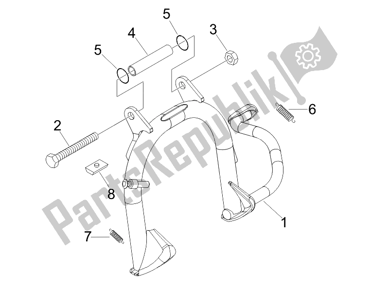 Toutes les pièces pour le Des Stands du Derbi Boulevard 100 CC 4T 2010