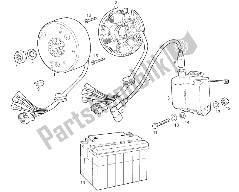 Alle onderdelen voor de Cdi Magneto Assy van de Derbi Senda 50 R Racer E1 2003