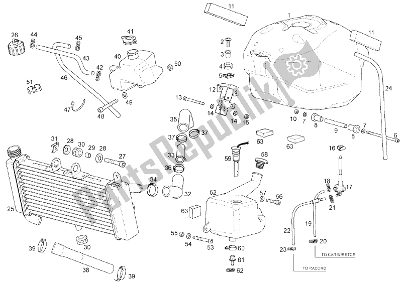 Toutes les pièces pour le Réservoir du Derbi GPR 50 2T E2 2009