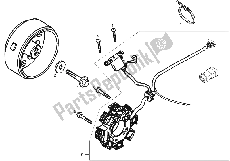 Todas las partes para Cdi Magneto Assy de Derbi Cross City 125 4T E3 2007