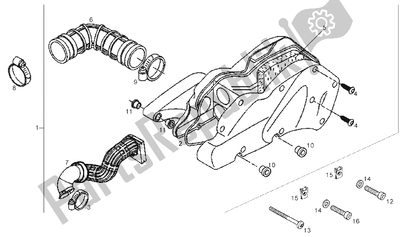 Toutes les pièces pour le Boite D'air du Derbi GP1 LOW Seat 125 CC E3 2 VER 2007