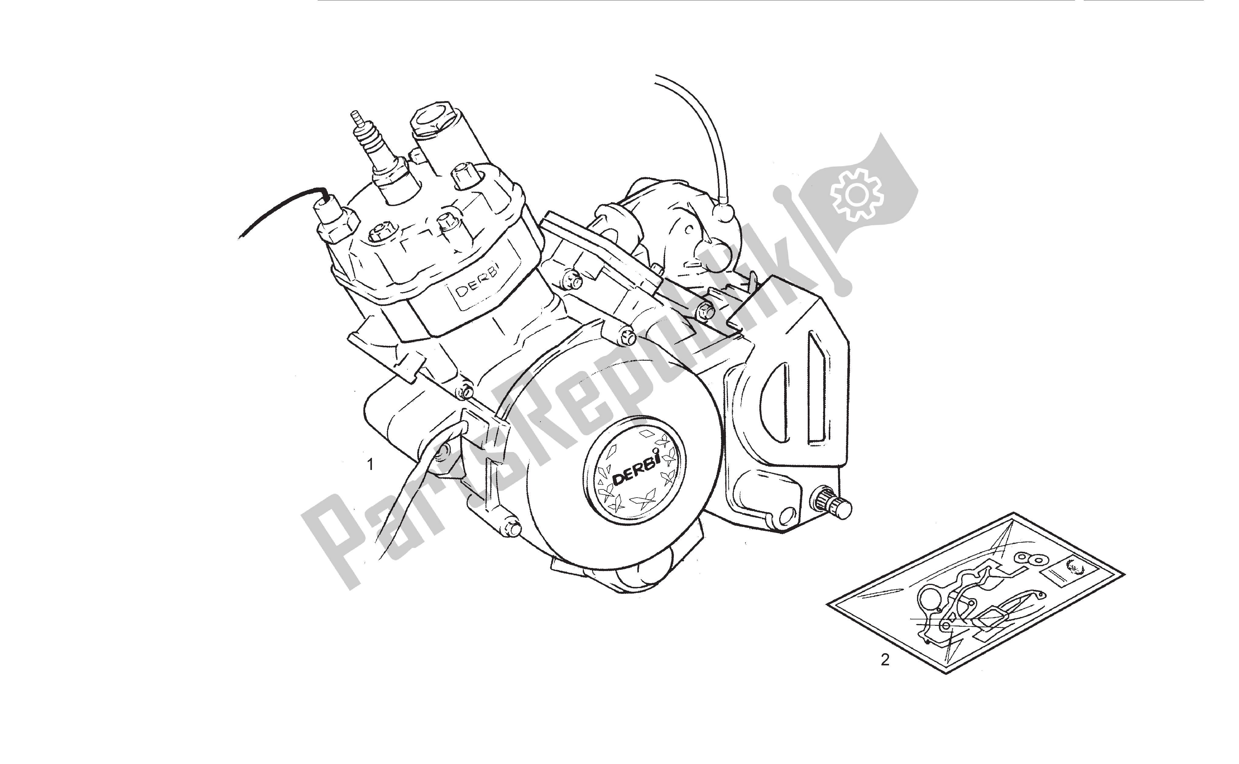 Todas las partes para Motor de Derbi Senda SM 50 2003