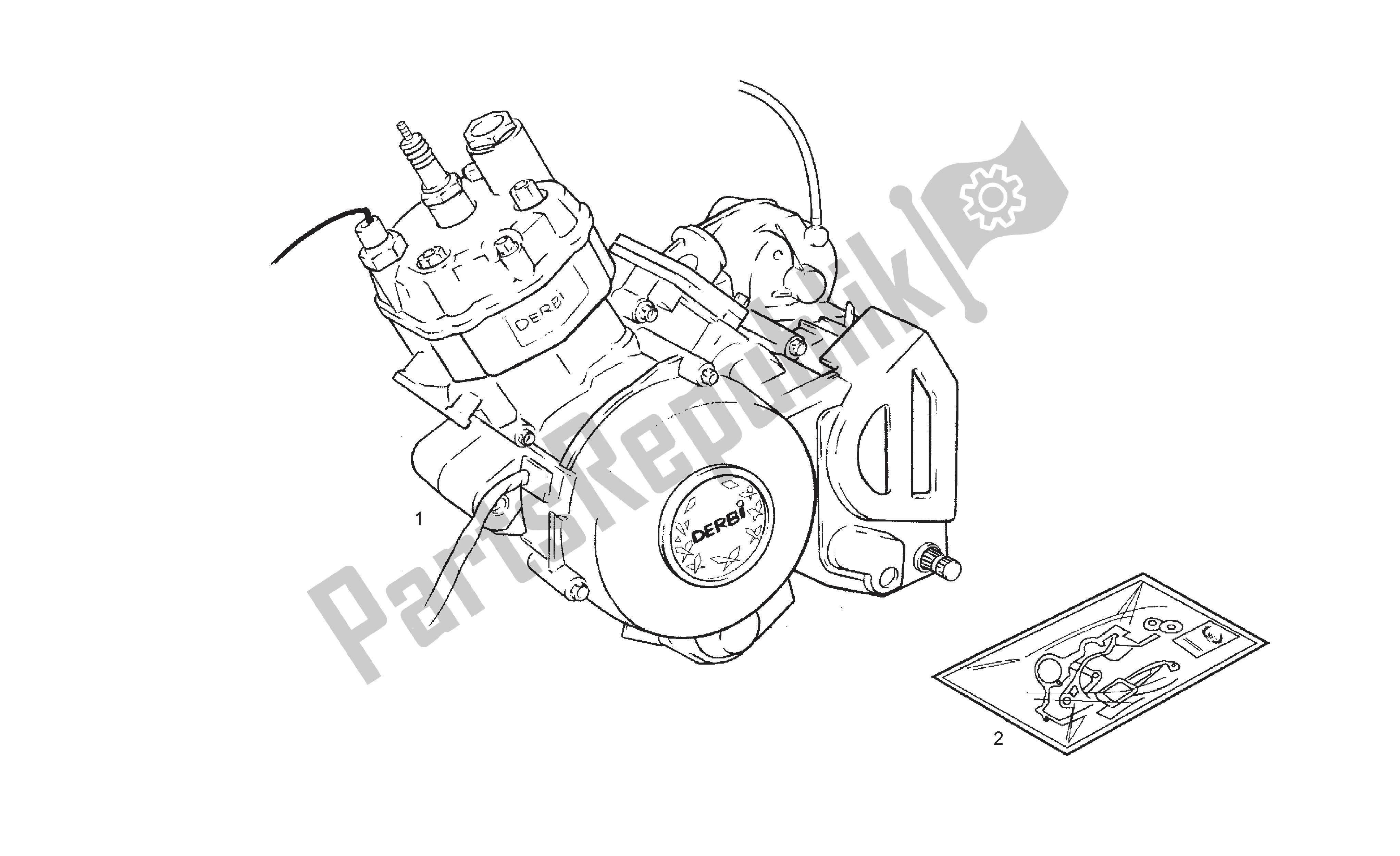 Todas las partes para Motor de Derbi Senda SM 50 2004