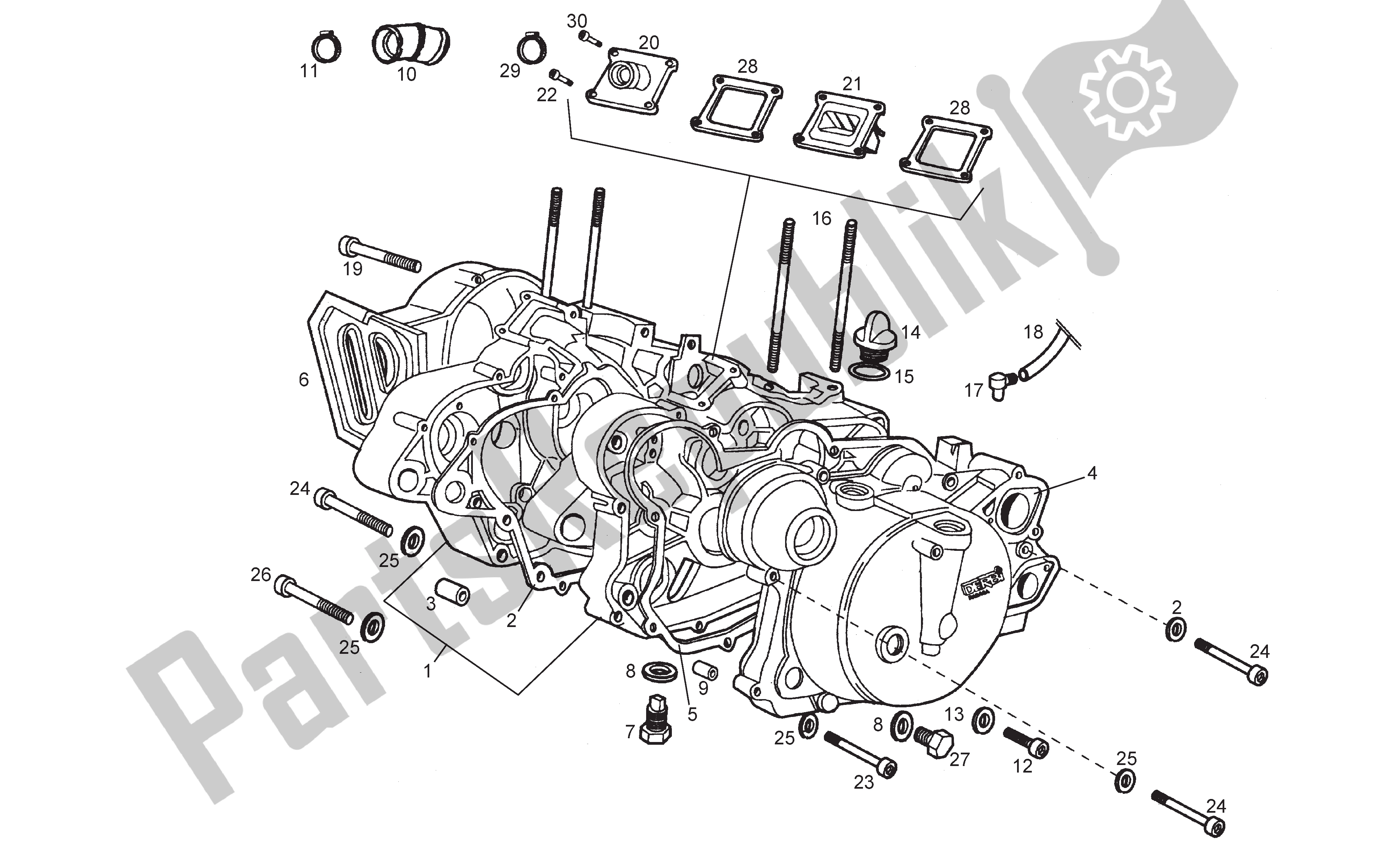 Alle onderdelen voor de Carter van de Derbi Senda R 50 2003