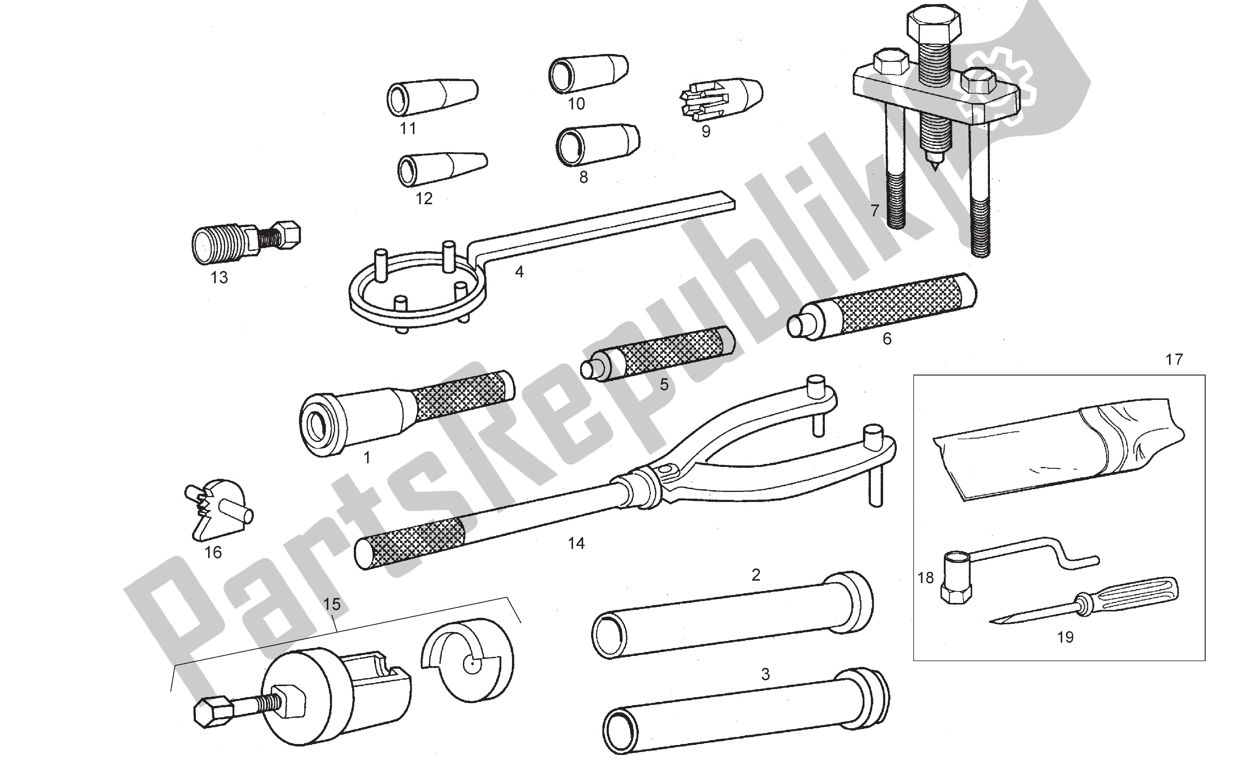 Toutes les pièces pour le Outils D? Atelier du Derbi Senda R 50 2003