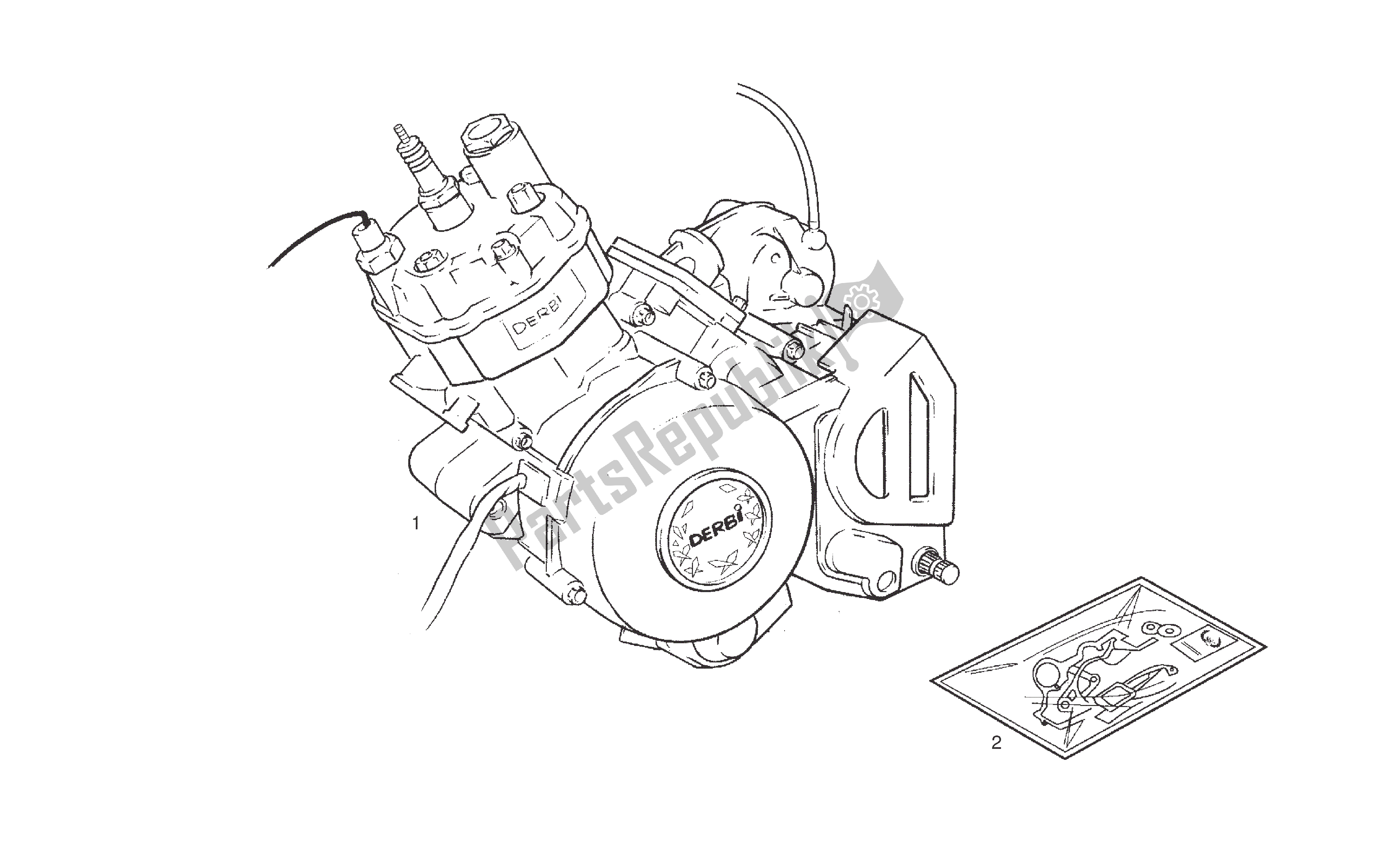 Tutte le parti per il Motore del Derbi Senda R 50 2005