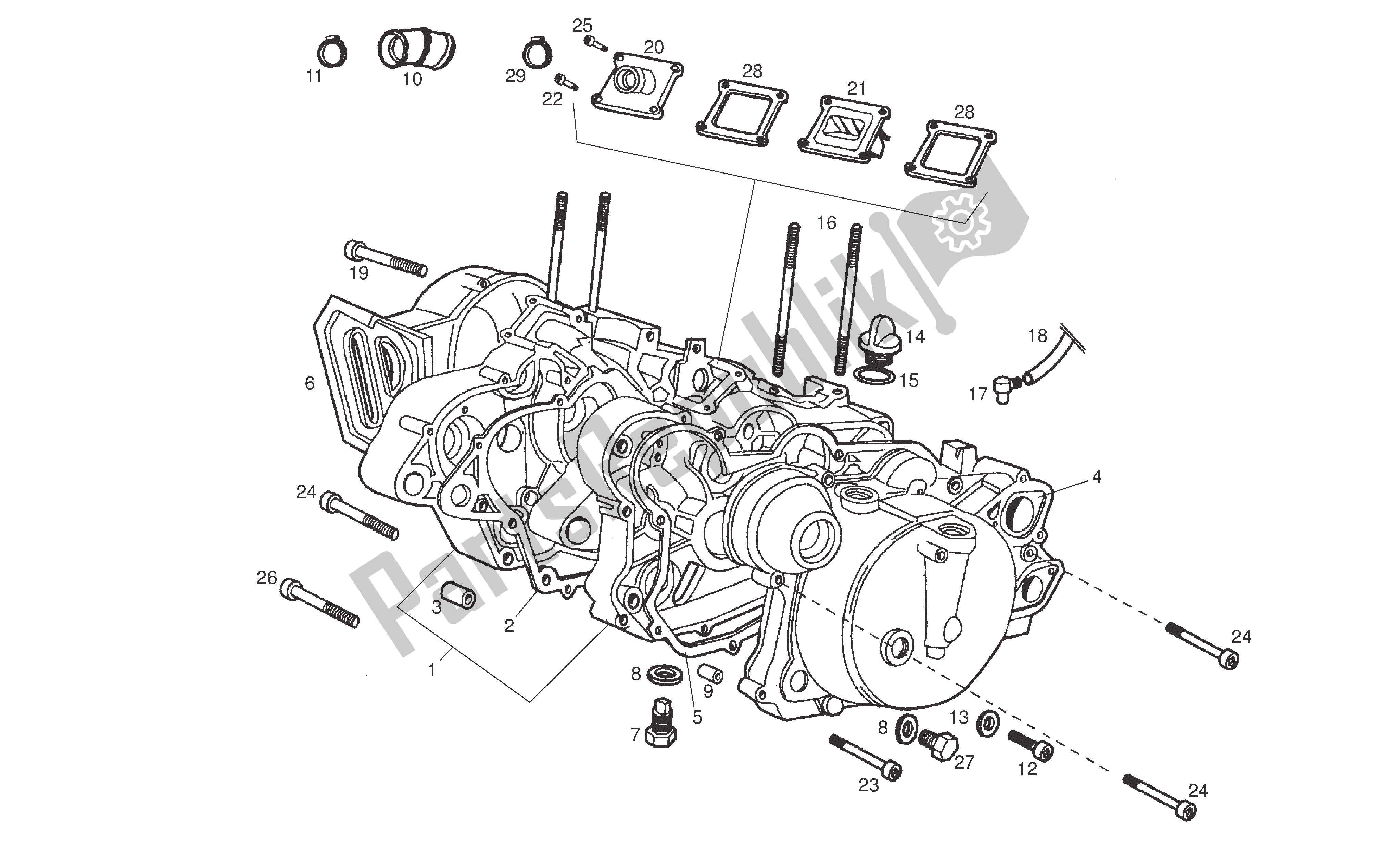 Toutes les pièces pour le Carter du Derbi Senda R 50 2005