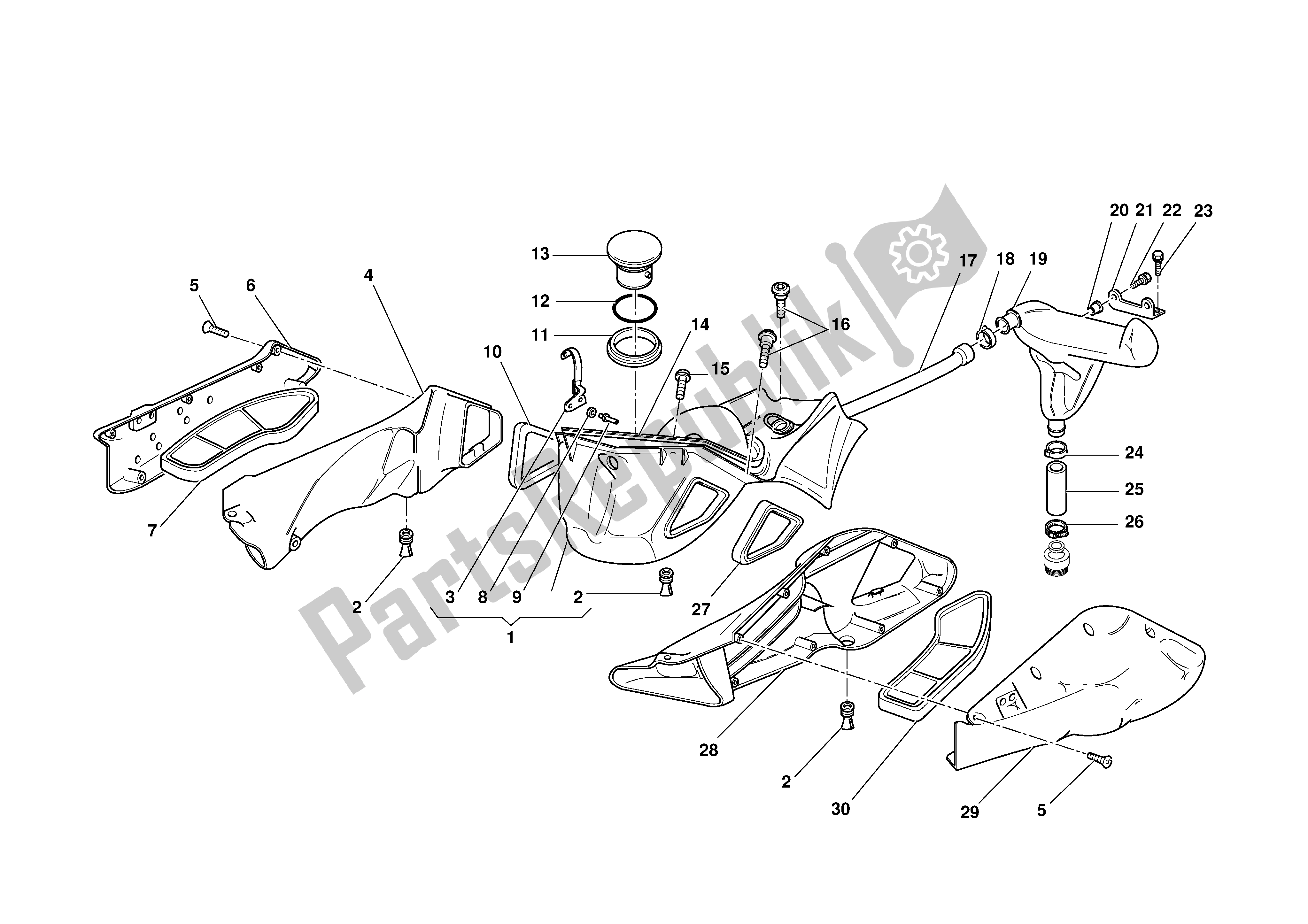 Todas as partes de Indução De Ar - Oilvent do Ducati 748 2001