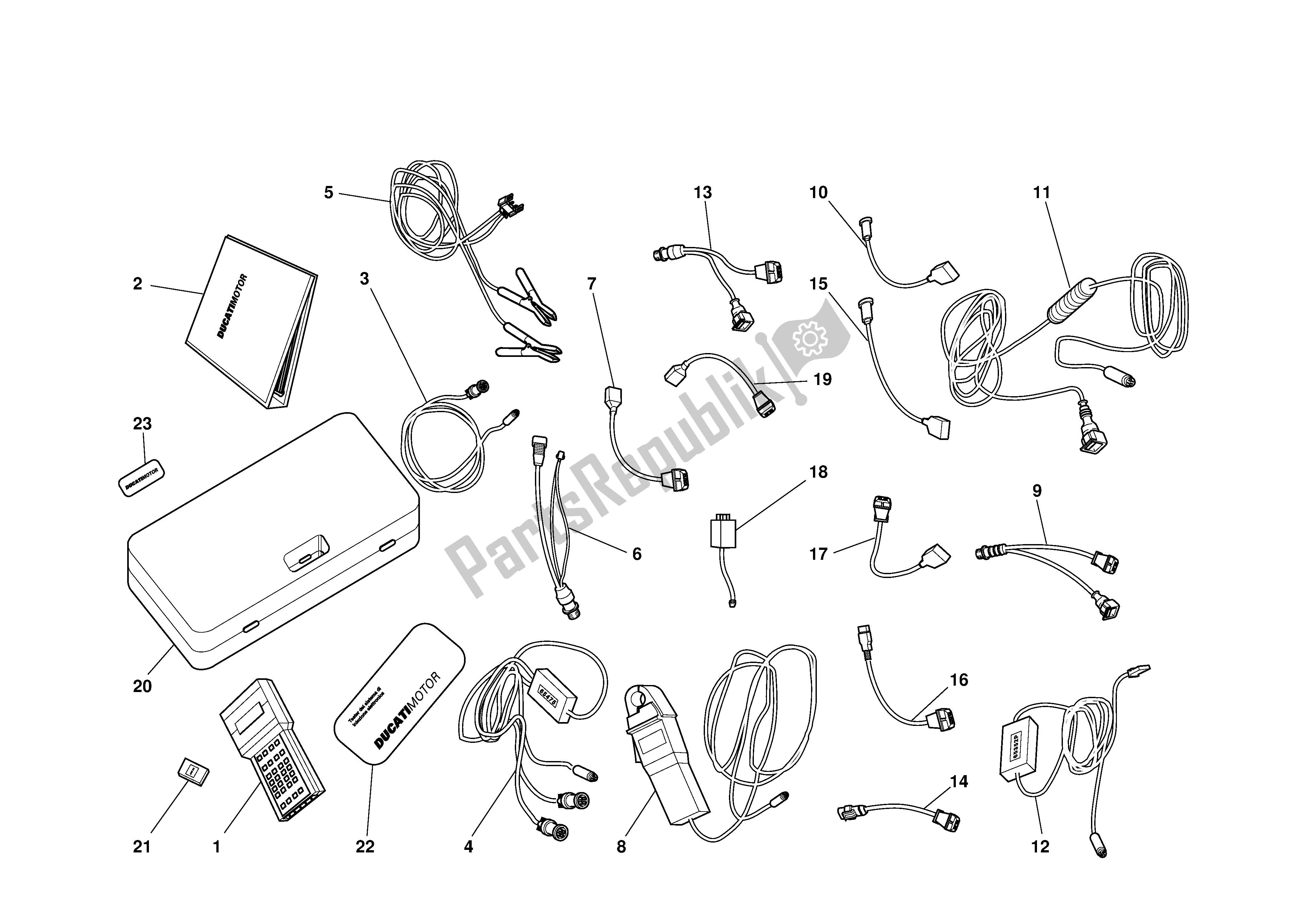 Tutte le parti per il Diagnosi Testermatesi del Ducati 748R 2001