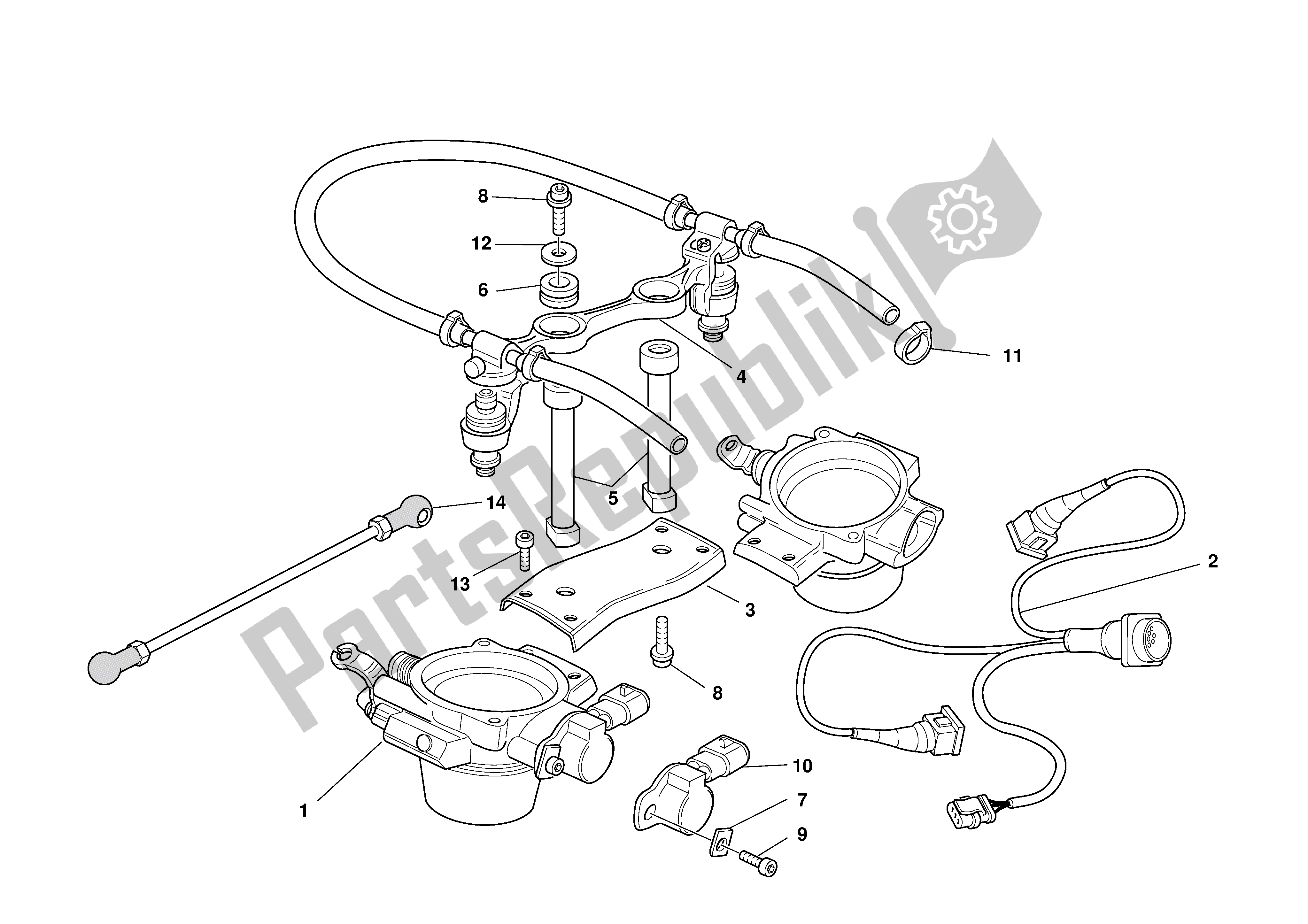 Todas las partes para Cuerpo Del Acelerador de Ducati 748R 2001