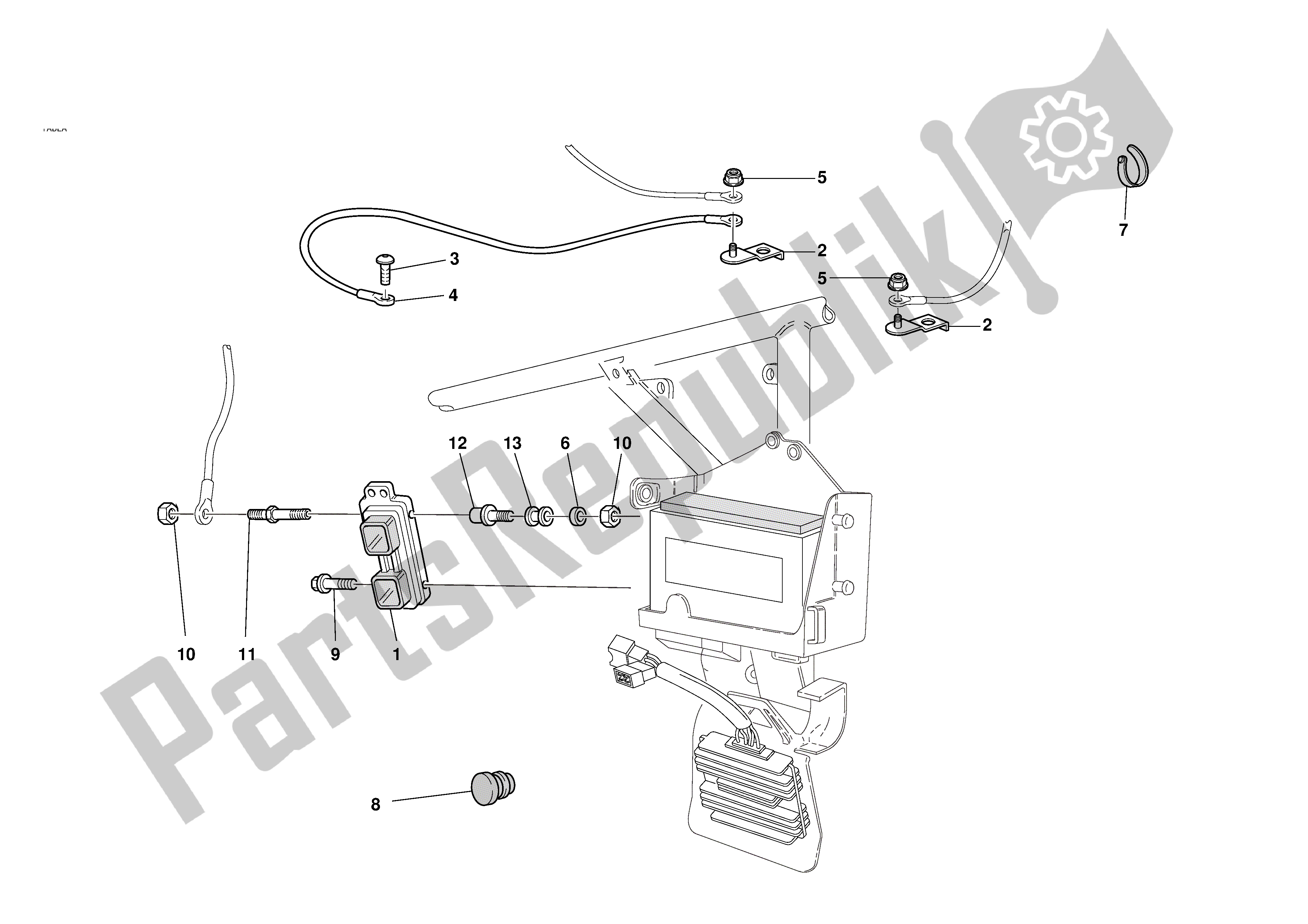 Alle onderdelen voor de Injectie Controle-eenheid van de Ducati 998R 2002