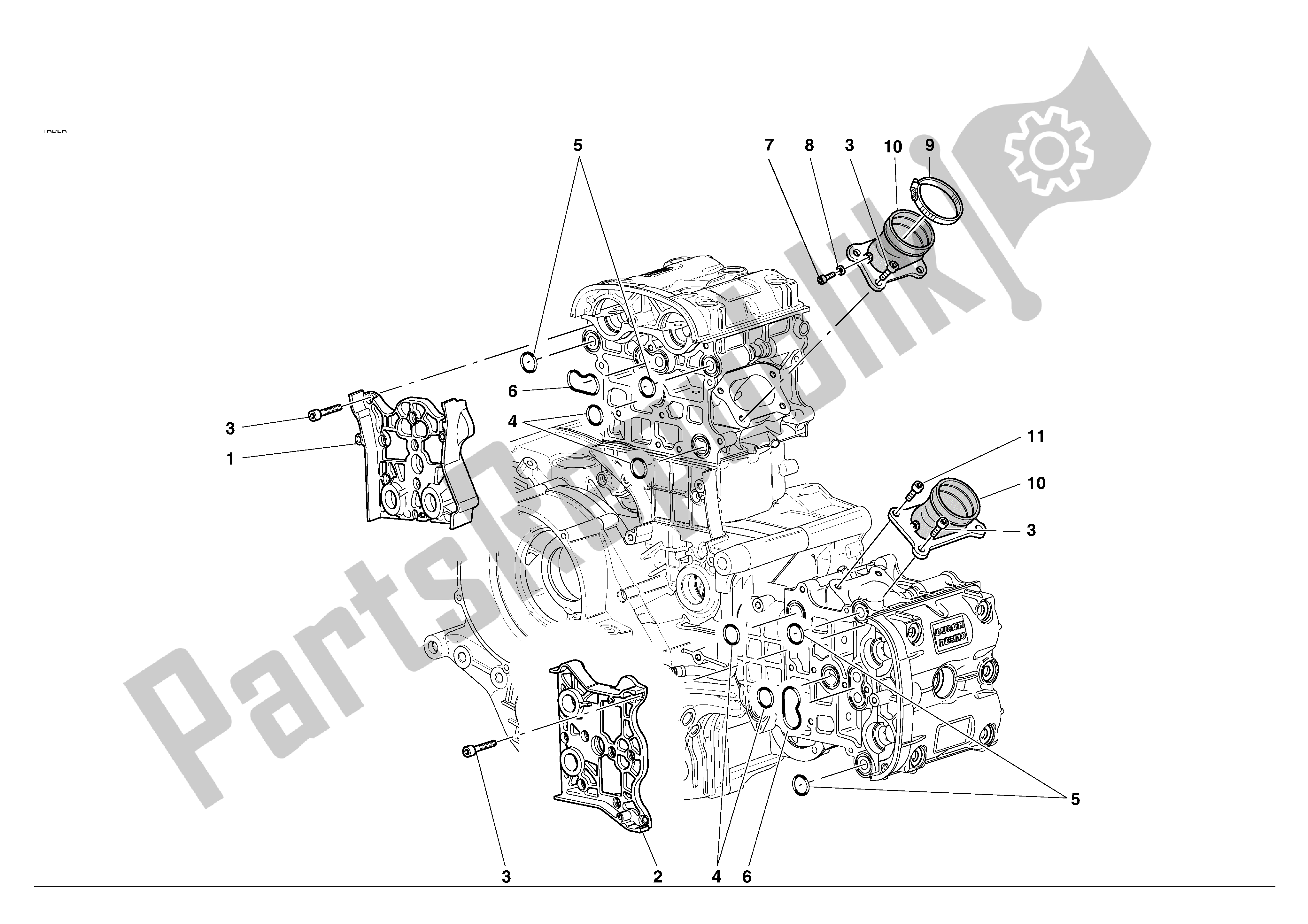 Tutte le parti per il Collezionisti E Copricapo del Ducati 998S 2002