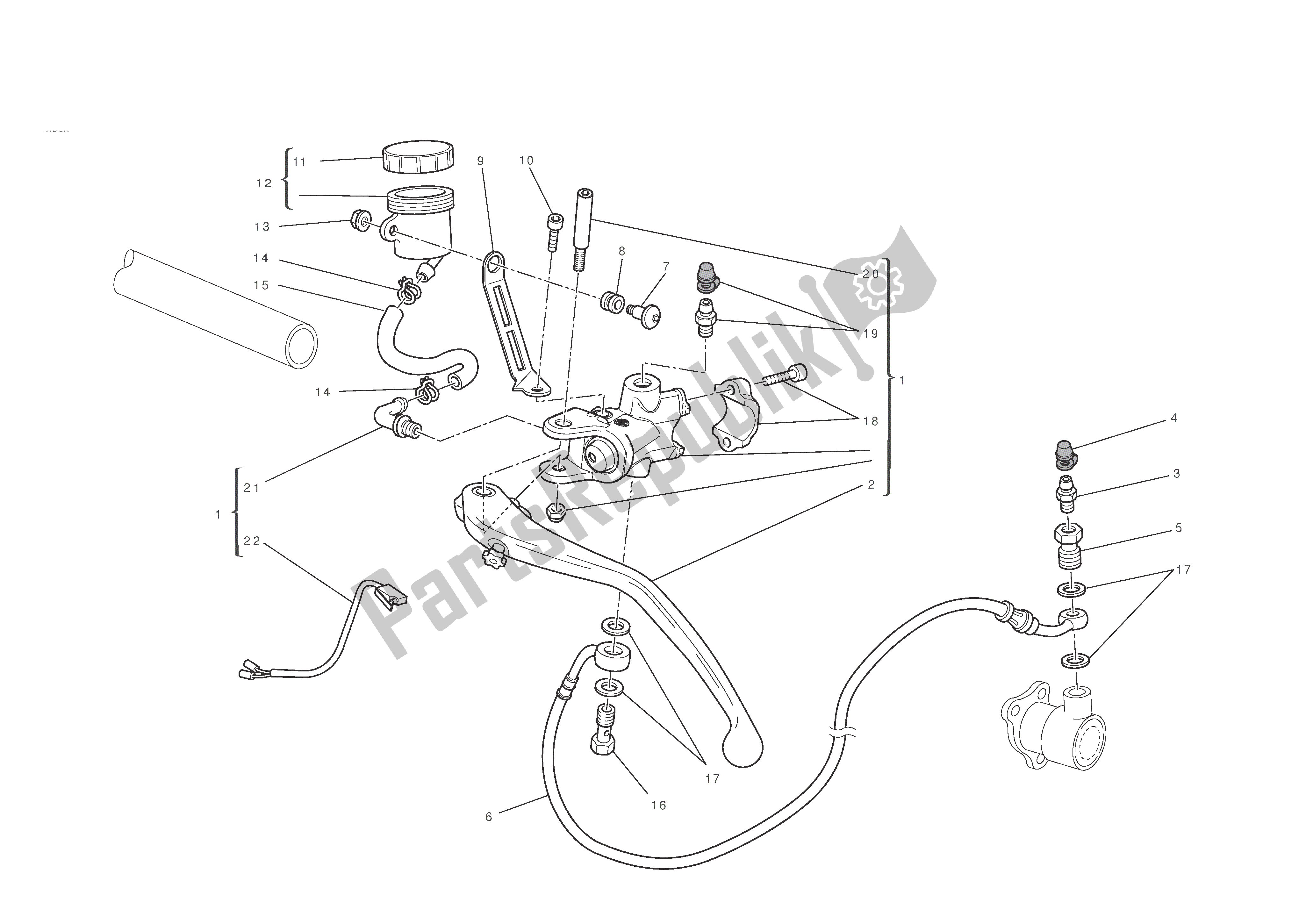 Todas las partes para Control De Embrague de Ducati 1198 2011