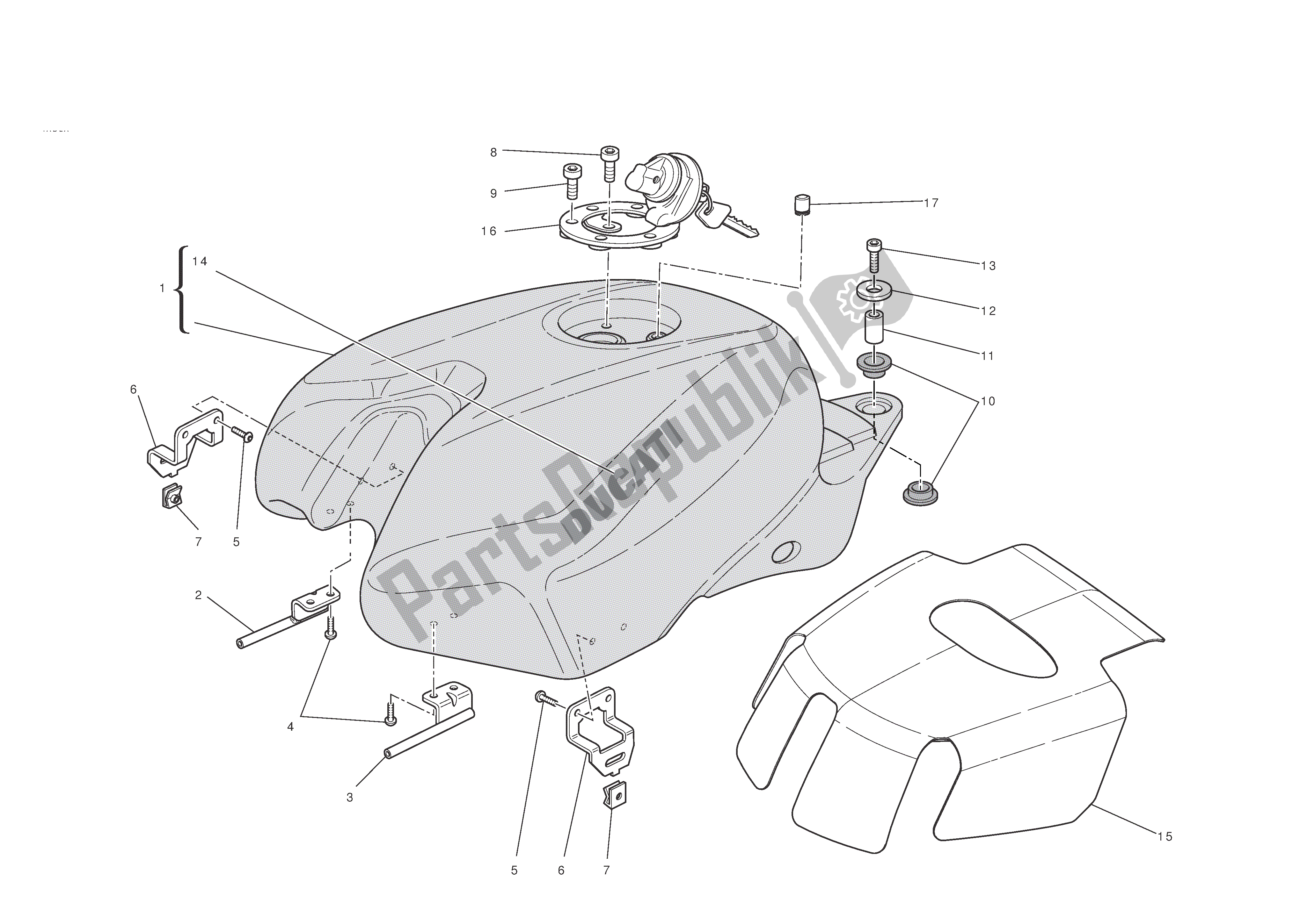 Todas las partes para Depósito De Combustible de Ducati 1198 2011