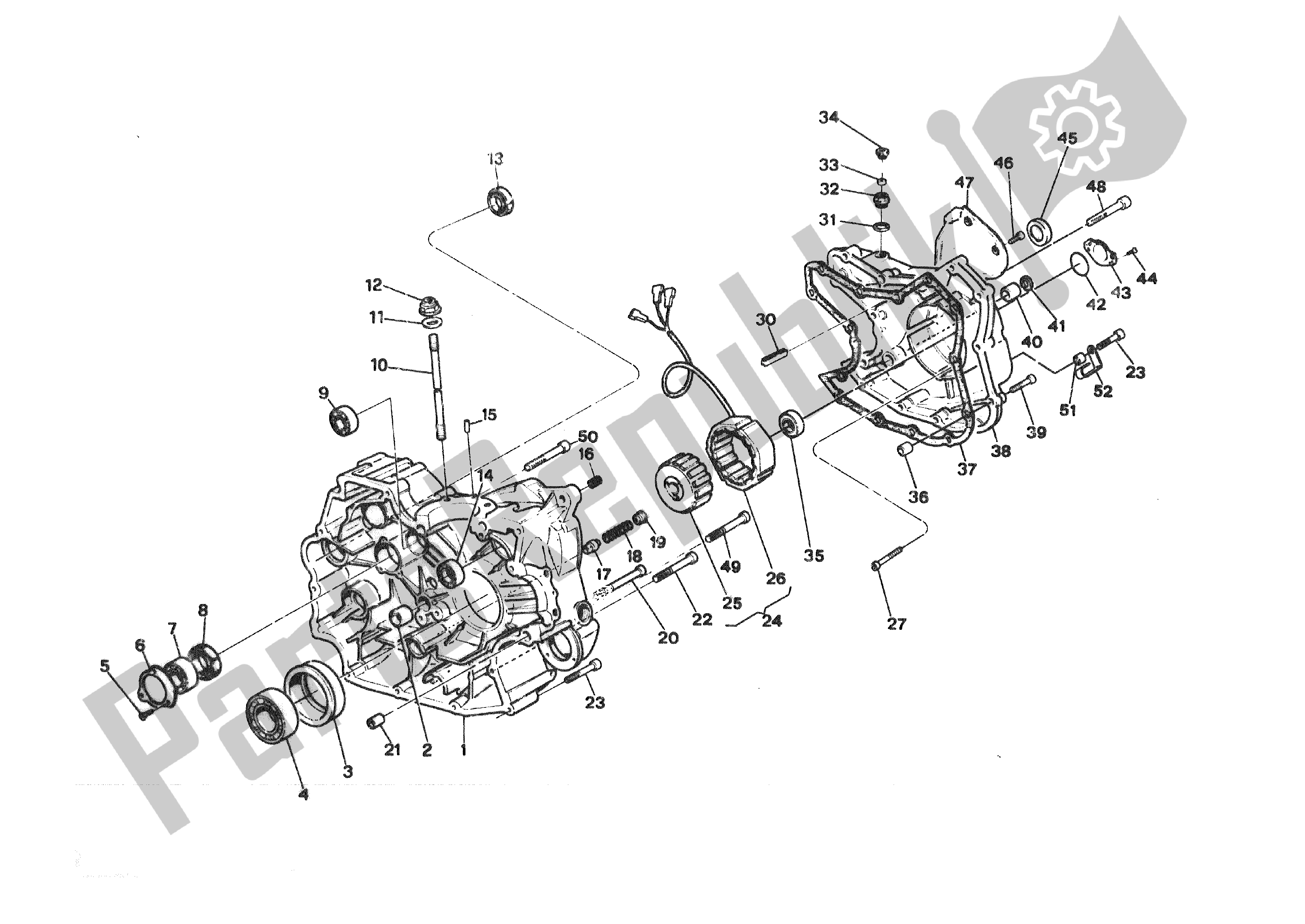 Toutes les pièces pour le Tena E du Ducati 750S 1989 - 1990