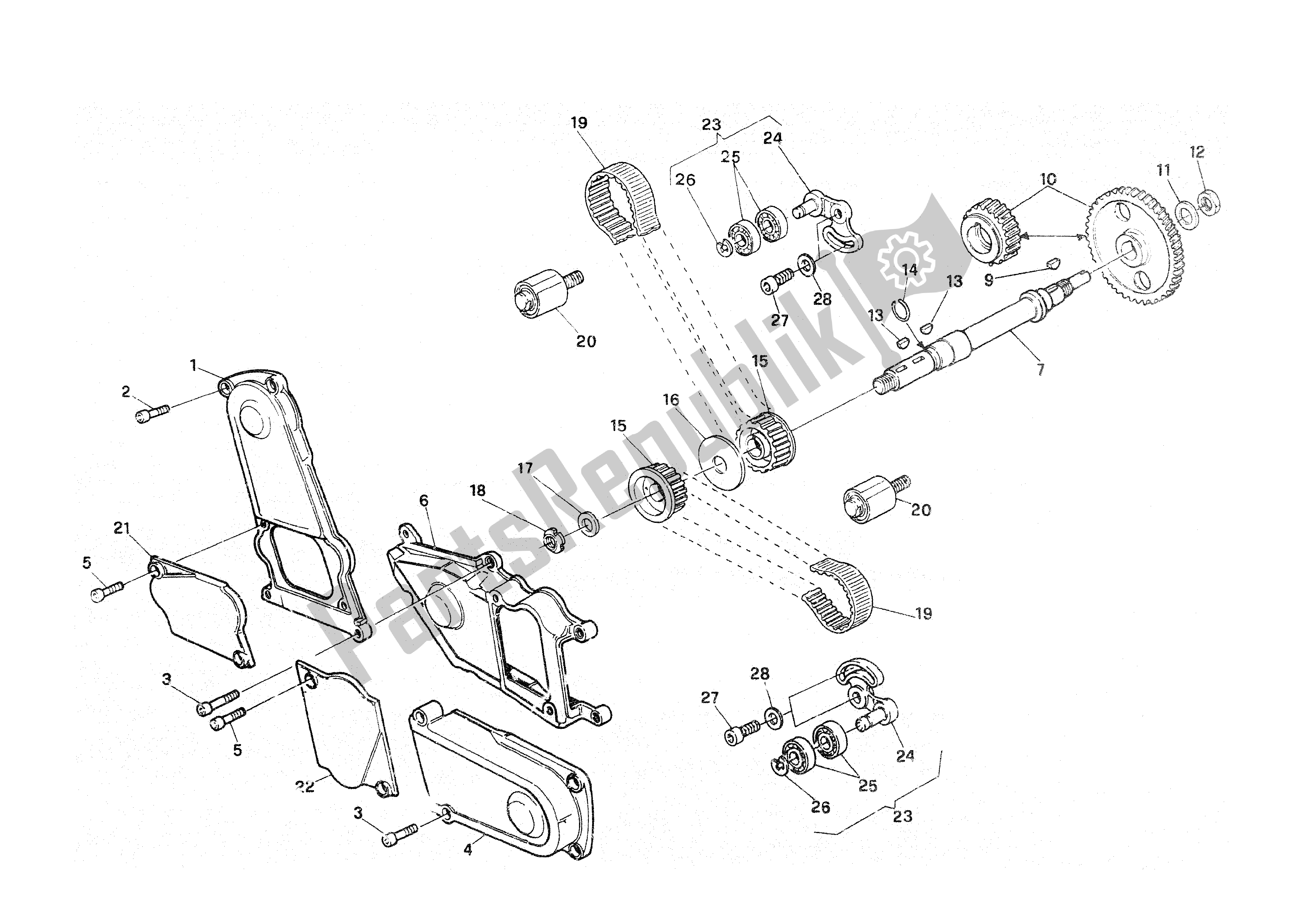 Tutte le parti per il Sincronizzazione del Ducati Paso 907 I. E. 1991 - 1993