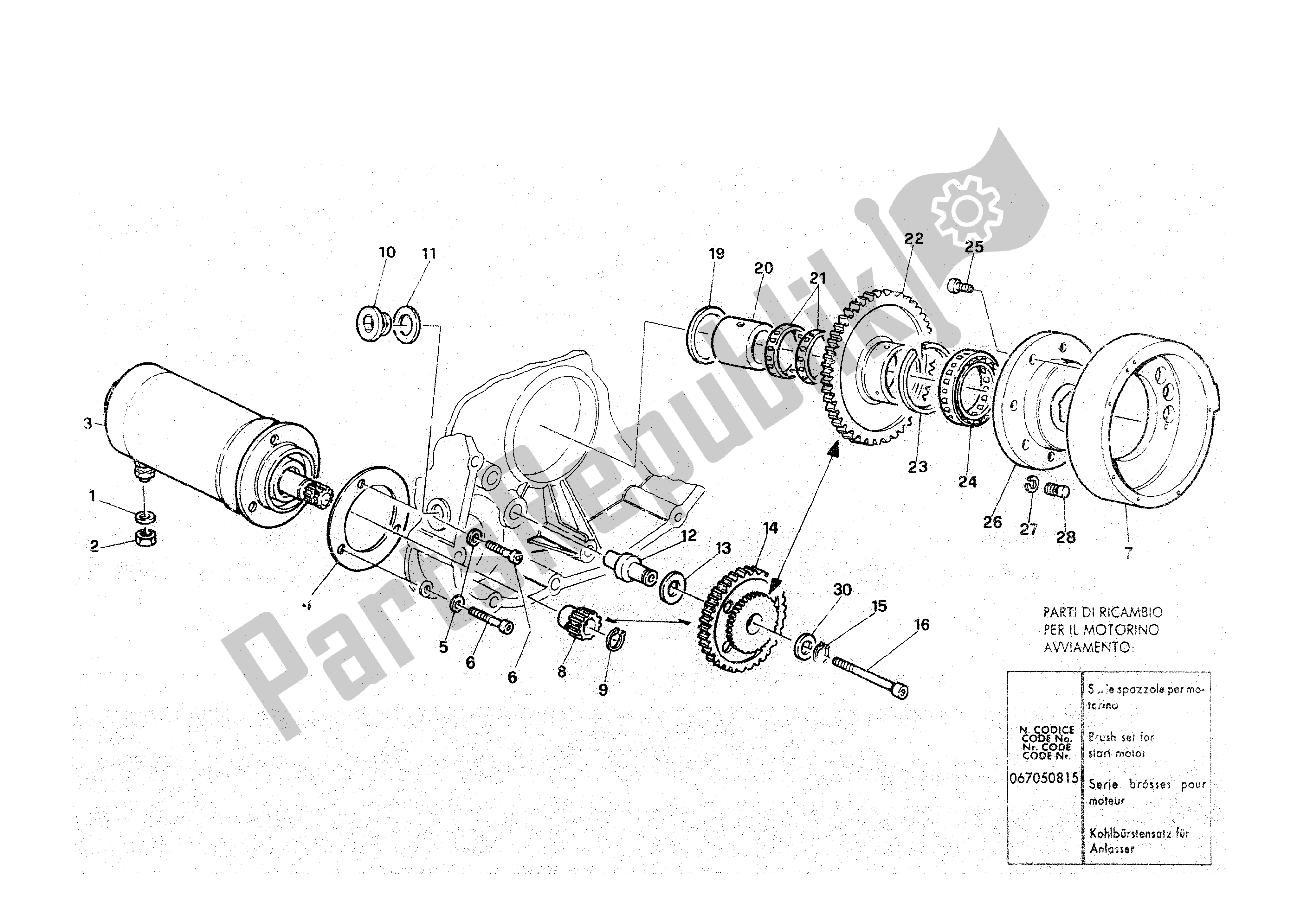 Tutte le parti per il Avviamento E Accensione Elettrici del Ducati Paso 907 I. E. 1991 - 1993