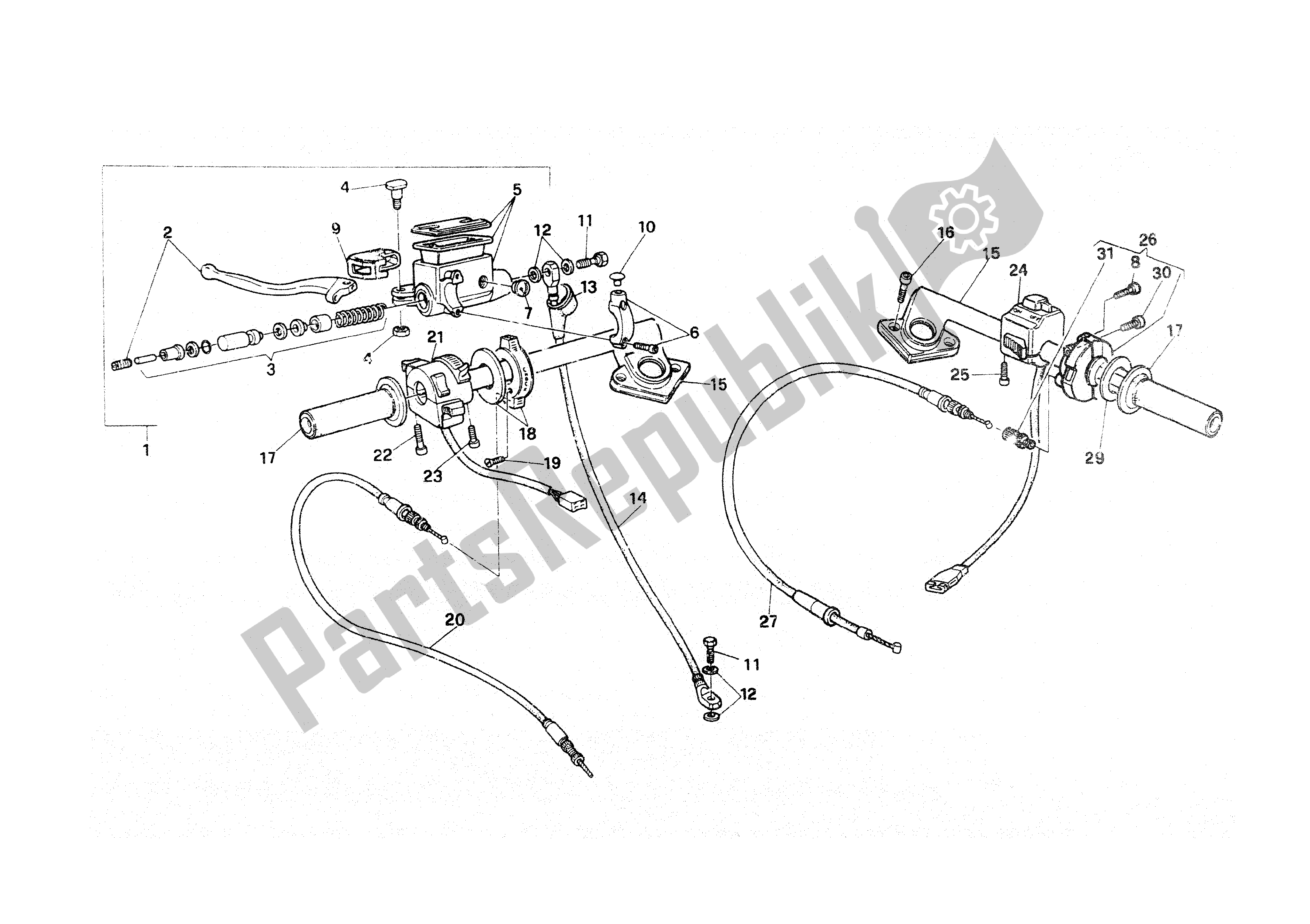 Tutte le parti per il Manubrio E Comandi del Ducati Paso 907 I. E. 1991 - 1993