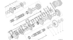 dibujo 003 - motor de grupo caja de cambios [mod: dvl]