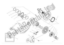 REAR WHEEL AXLE