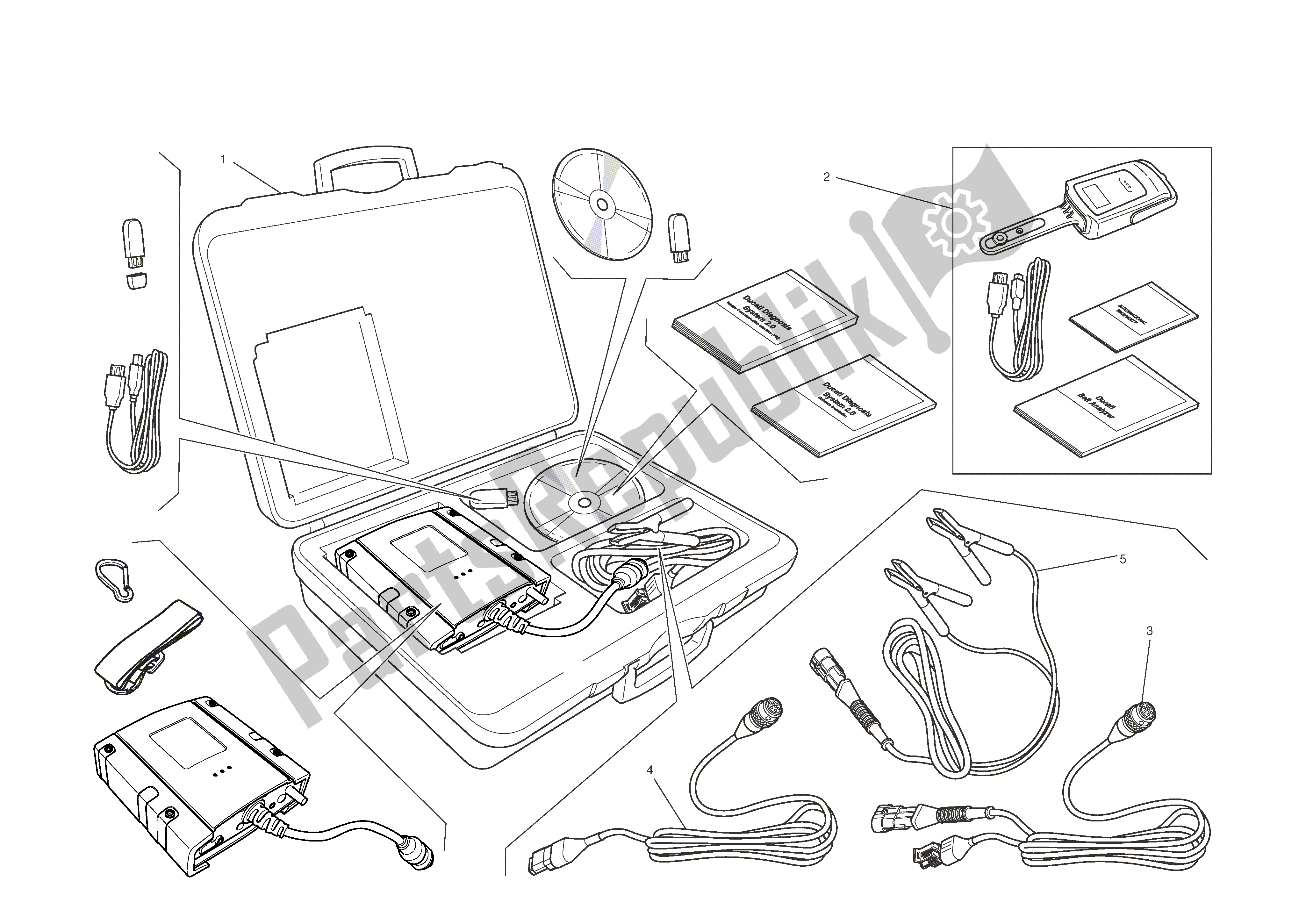 Todas las partes para Probador De Dds (2) de Ducati Diavel 1200 2012